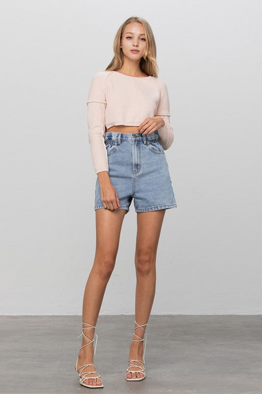 Vera Paperbag Denium Shorts