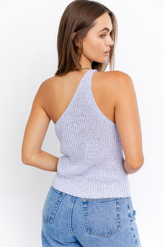 Erin One Shoulder Tape Knit