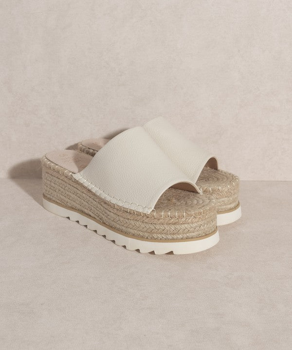 Sadie Espadrille Platform Slide