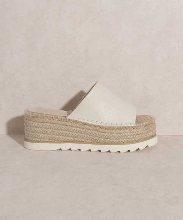 Sadie Espadrille Platform Slide