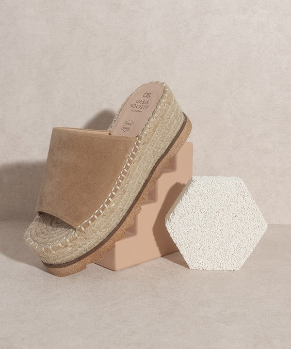 Sadie Espadrille Platform Slide