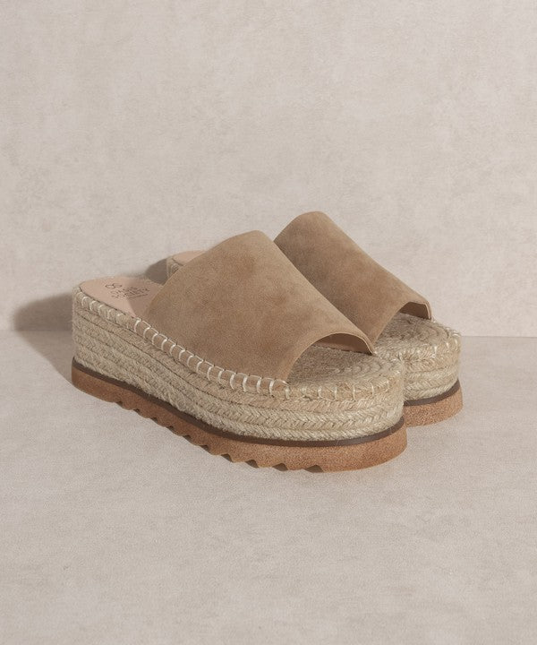 Sadie Espadrille Platform Slide