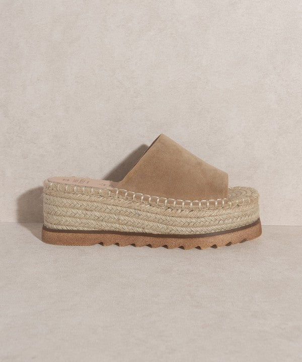 Sadie Espadrille Platform Slide