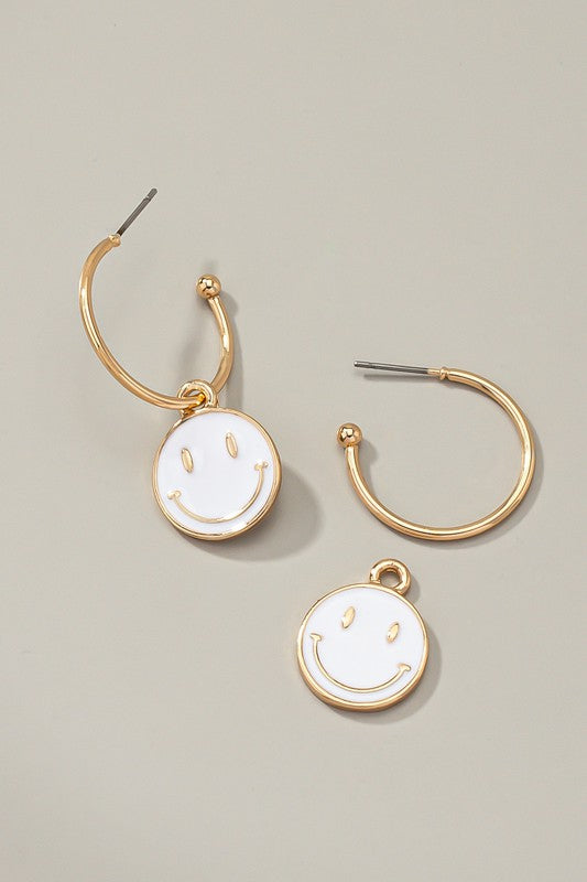 Be Happy Hoop Earrings