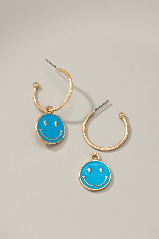 Be Happy Hoop Earrings