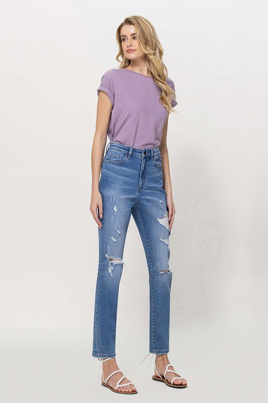 Ververt Distressed Mom Jeans