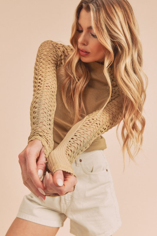 Alyda Long Sleeve Lace Top