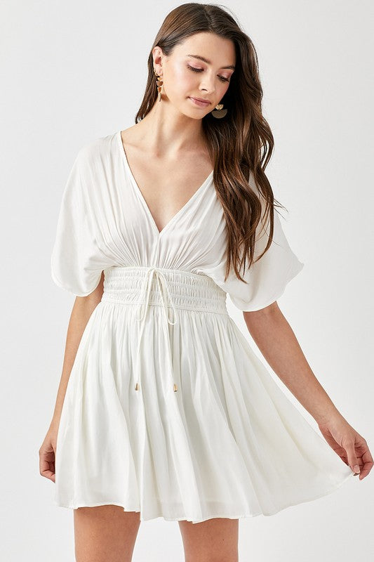 Make You Mine Smocked Waist with Tassel Strap Dress