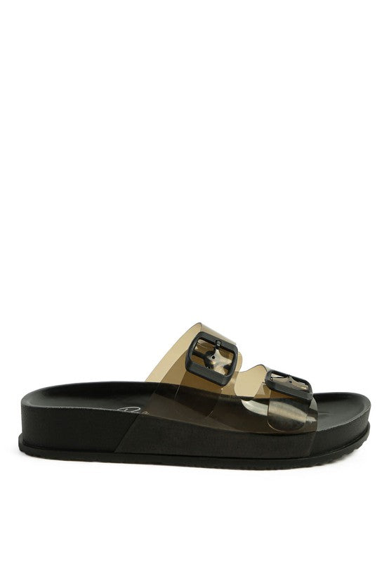 Tommy Buckled Slide Sandal