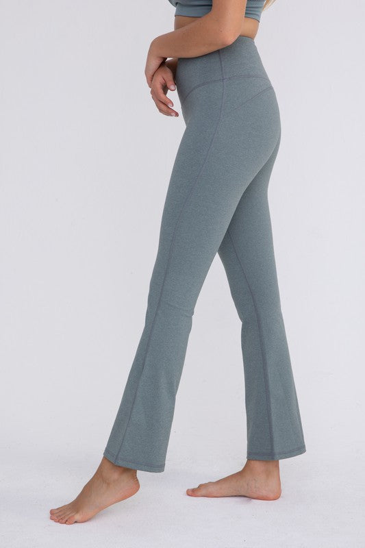 Arlie Flare Swoop Back High-Waisted Leggings