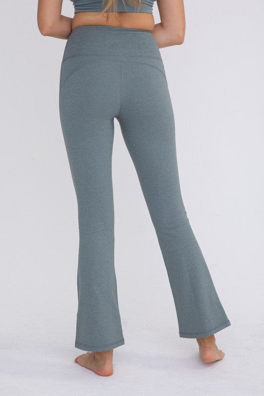 Arlie Flare Swoop Back High-Waisted Leggings