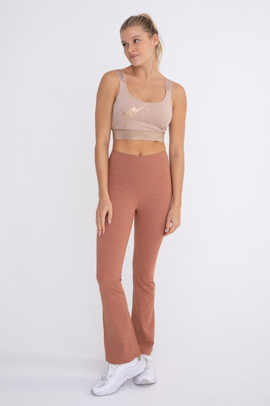 Arlie Flare Swoop Back High-Waisted Leggings