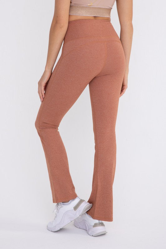 Arlie Flare Swoop Back High-Waisted Leggings