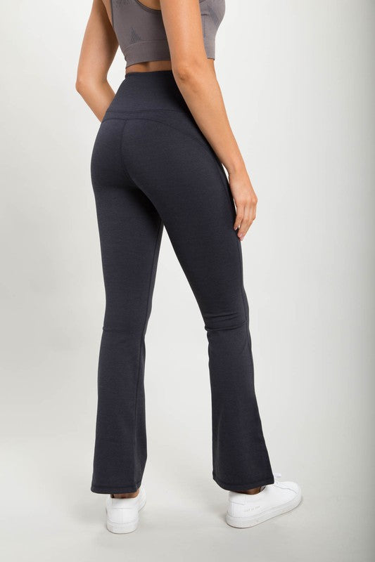 Arlie Flare Swoop Back High-Waisted Leggings