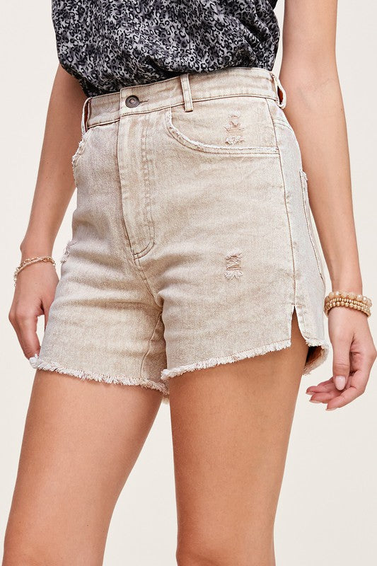 Trista Distressed Shorts