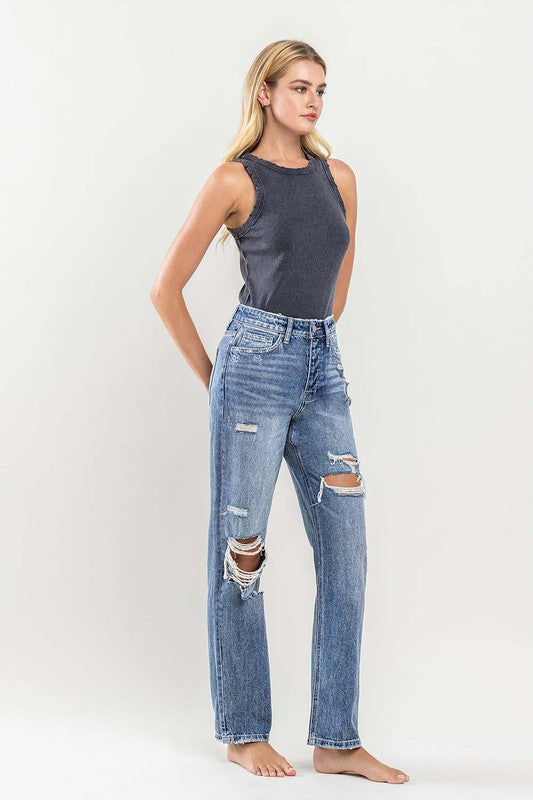 Flying Monkey Distressed Relaxed Fit Jean