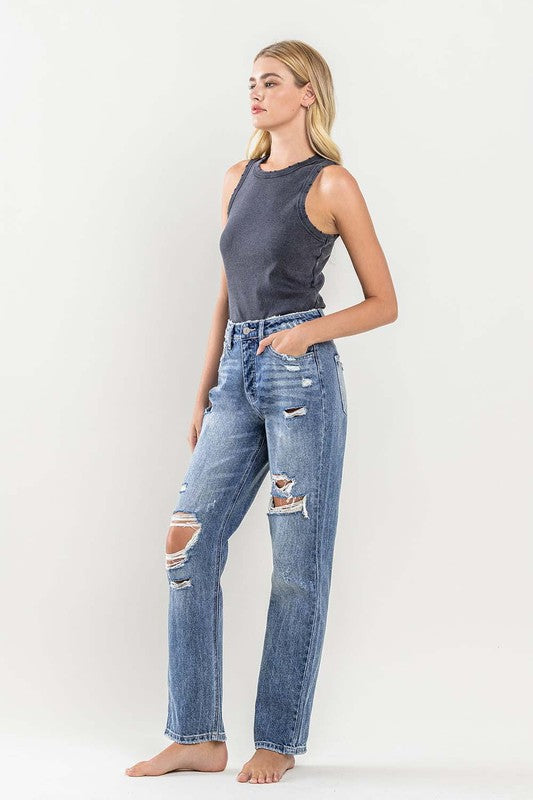 Flying Monkey Distressed Relaxed Fit Jean