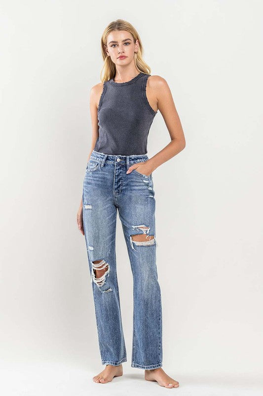 Flying Monkey Distressed Relaxed Fit Jean