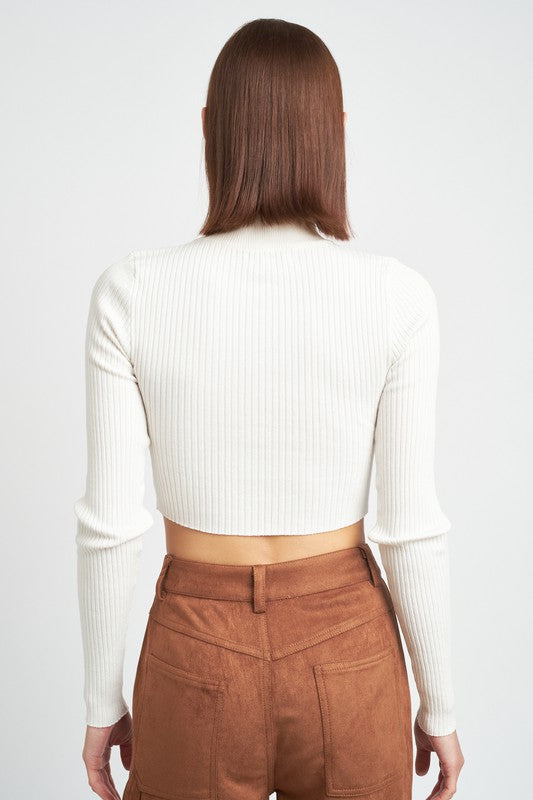 Open Hearted Cropped Top