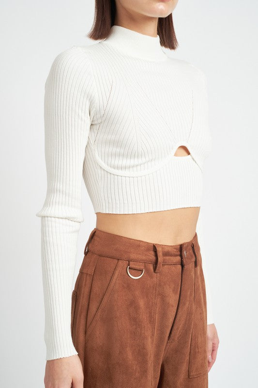 Open Hearted Cropped Top