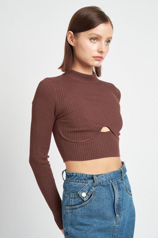 Open Hearted Cropped Top