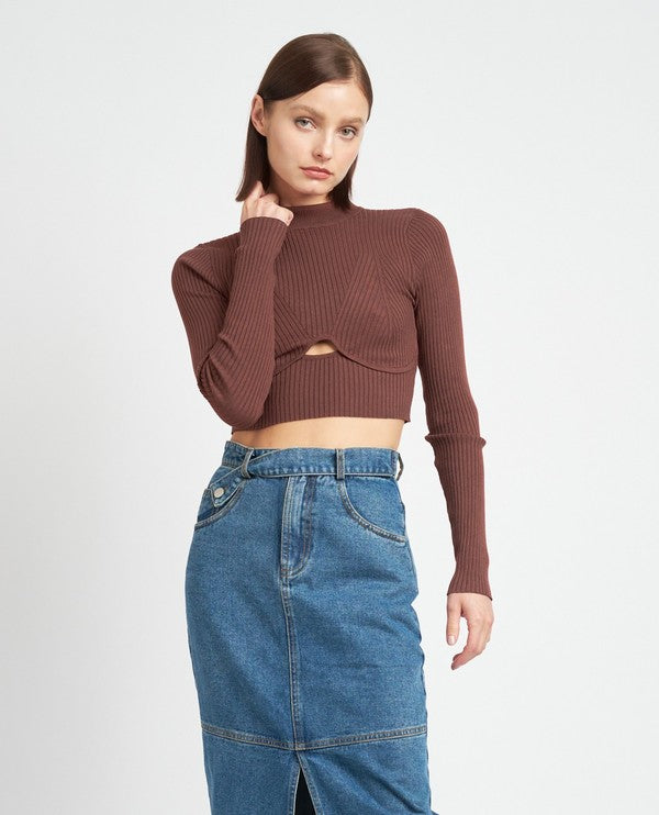 Open Hearted Cropped Top