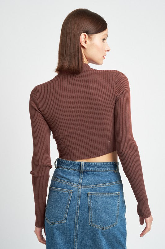 Open Hearted Cropped Top