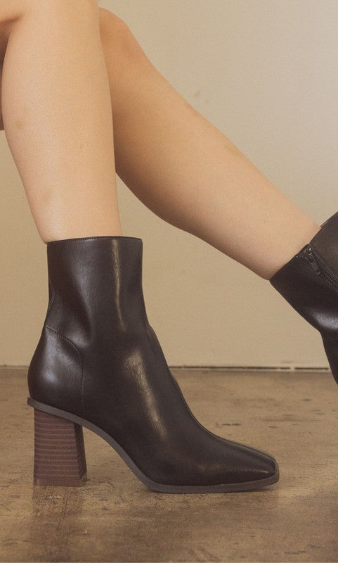 Lance Square Toe Ankle Boots