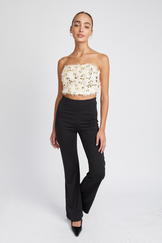 Don't Be Afraid To Sparkle Bandeau Top