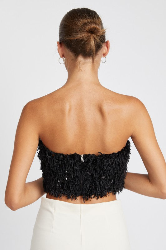 Don't Be Afraid To Sparkle Bandeau Top