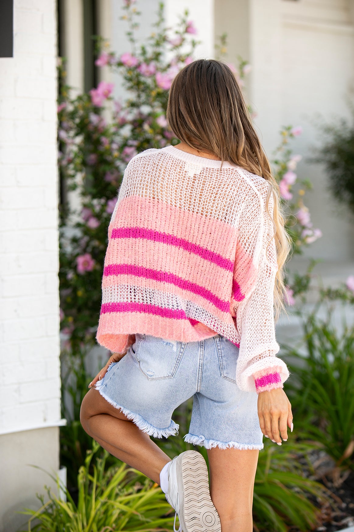 Heidi Stripe Loose Knit Sweater