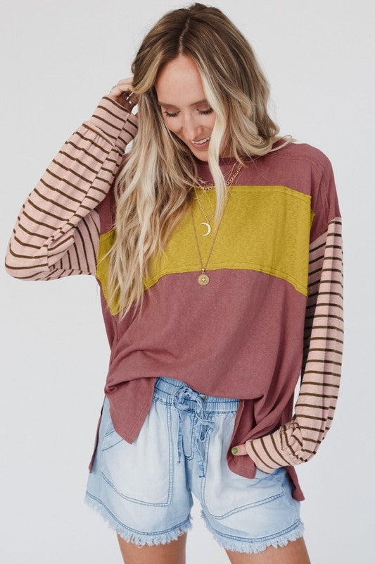 Emma Color Block Top