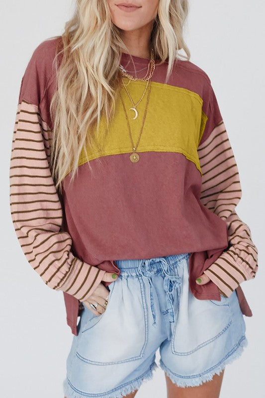 Emma Color Block Top