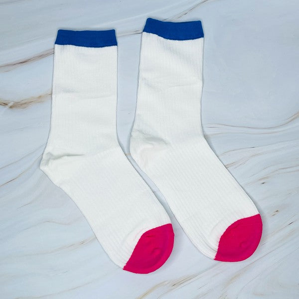 Color Block Socks Set Of 2