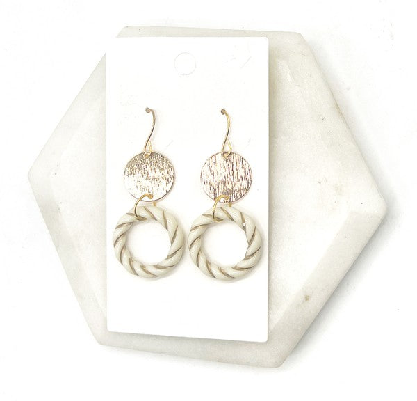 Krista Acrylic Twist Earrings