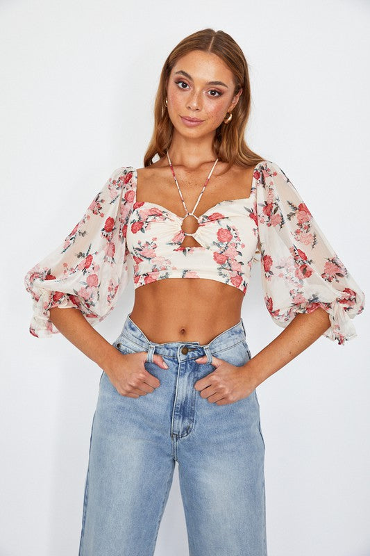 Belle Floral Top