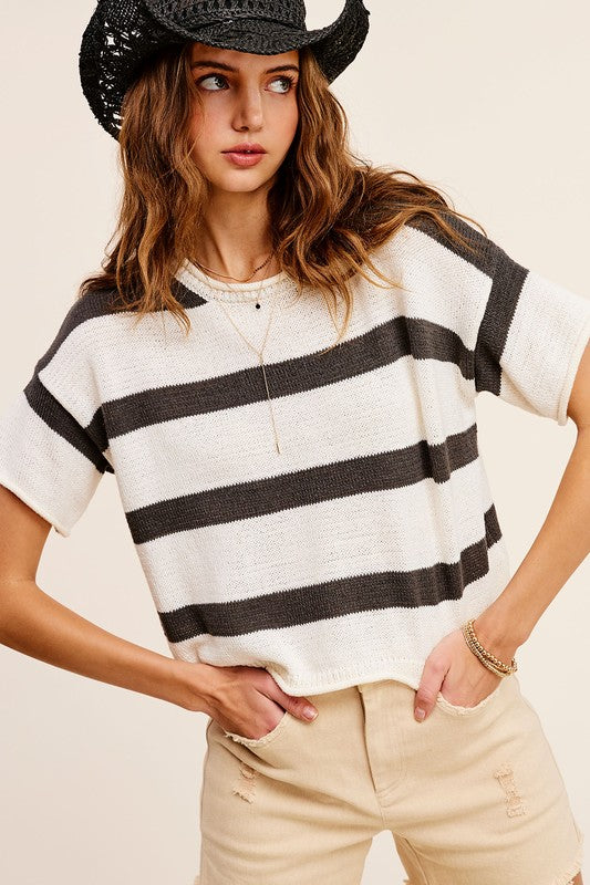 Lindsey Stripe Sweater Top