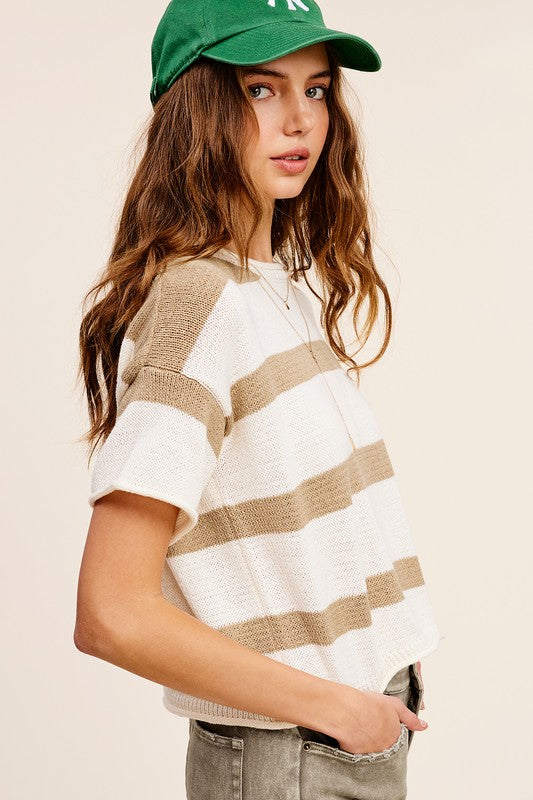 Lindsey Stripe Sweater Top