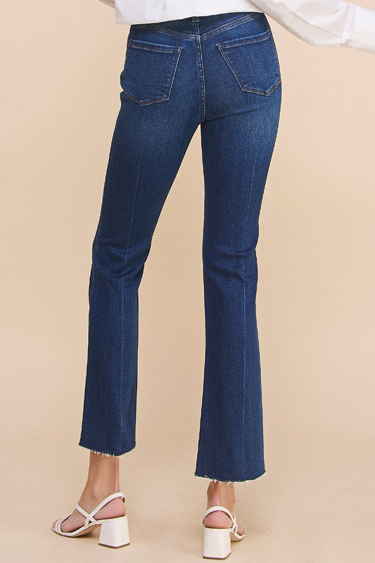 Danica Crossover Step Hem Jeans