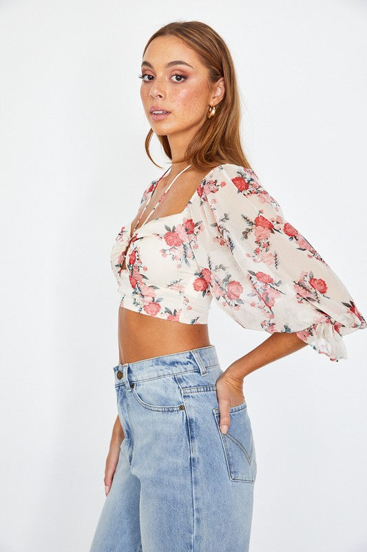 Belle Floral Top