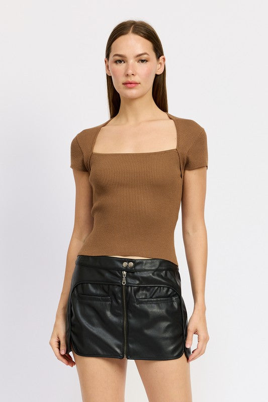 Anna Square Neck Top