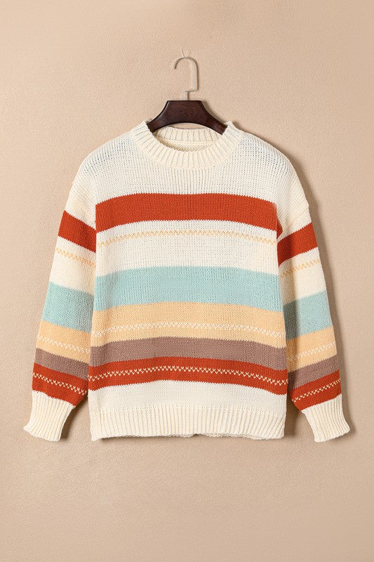 Camilla Striped Color Block Sweater