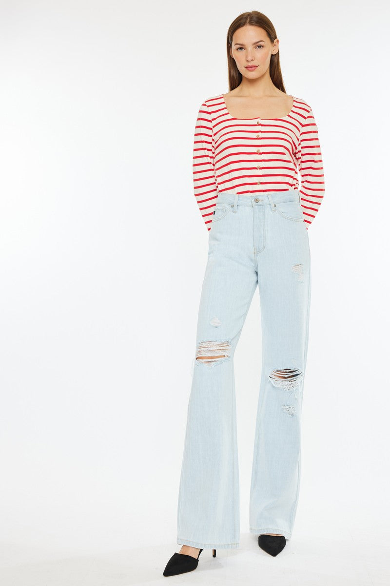 Kancan Ultra High Rise 90's Flare Jeans