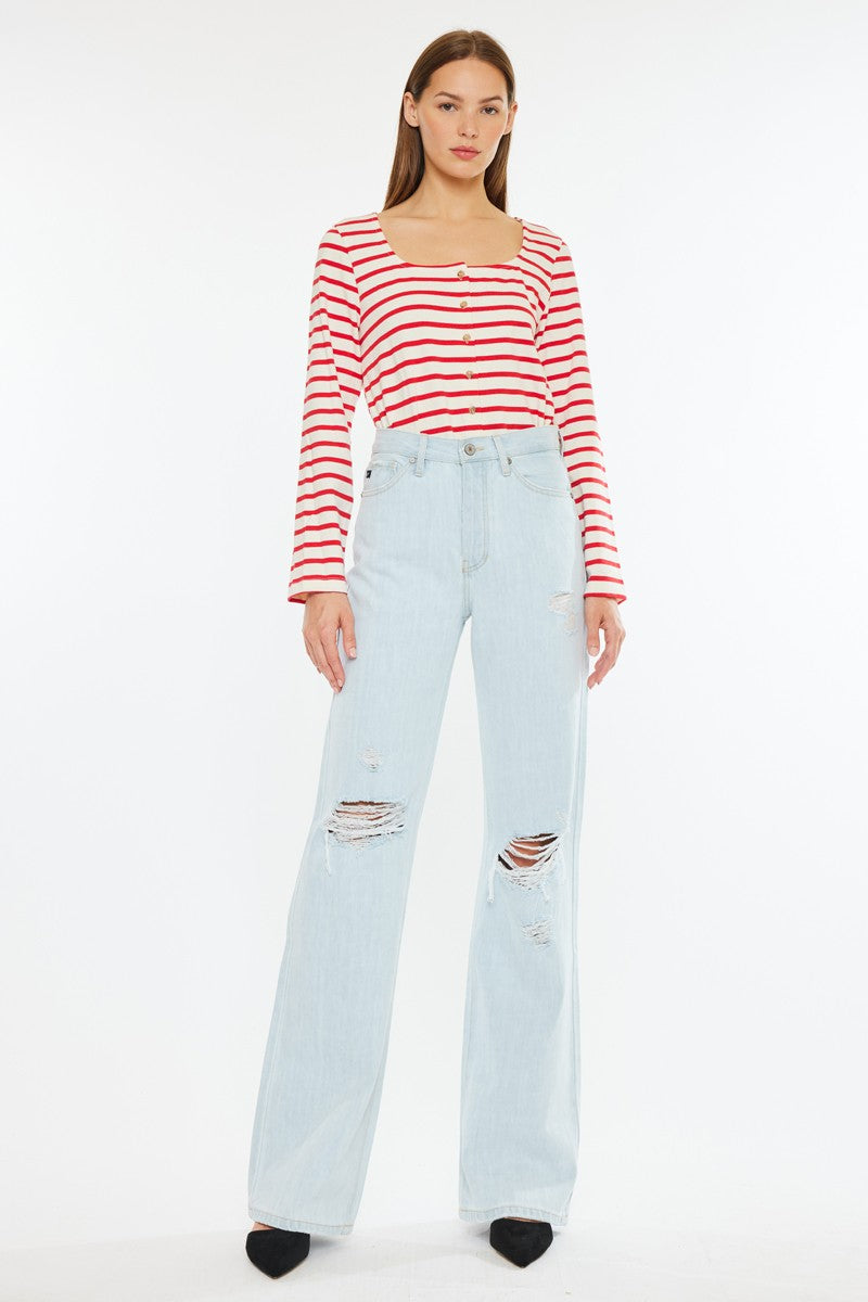 Kancan Ultra High Rise 90's Flare Jeans