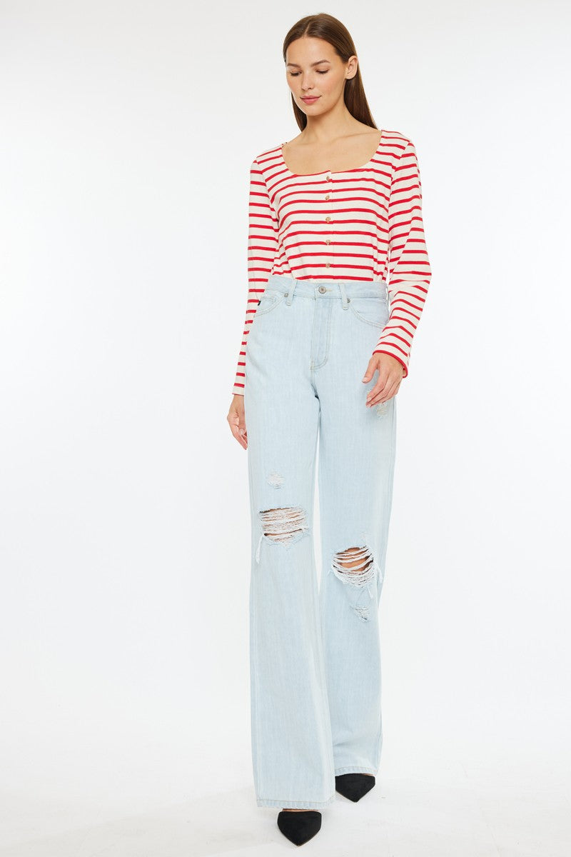 Kancan Ultra High Rise 90's Flare Jeans