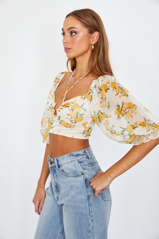 Belle Floral Top