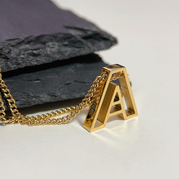 Letter Block Necklace