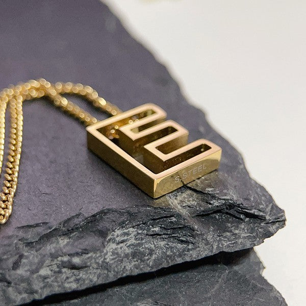 Letter Block Necklace