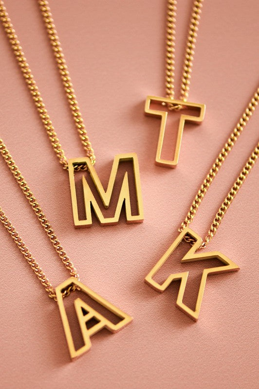 Letter Block Necklace