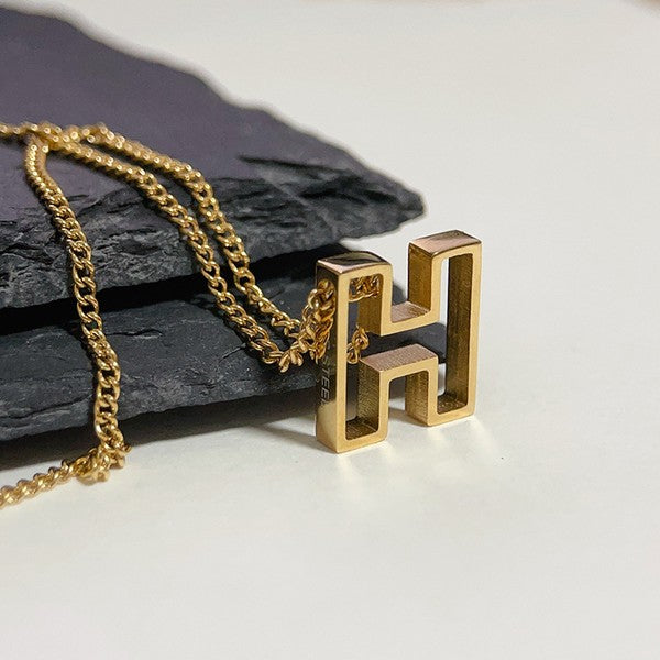 Letter Block Necklace